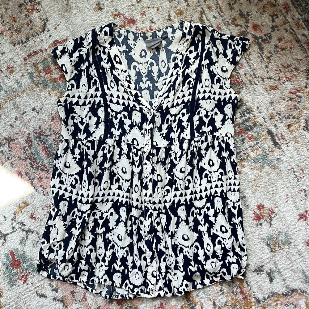 Anthropologie button down blouse